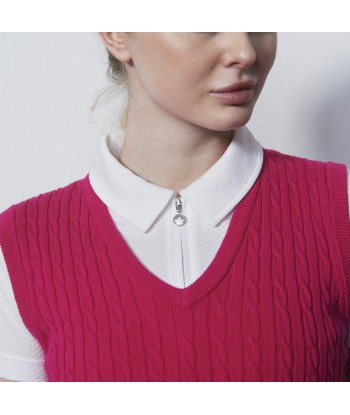 Daily Sports: Women's Madelene V-Neck Sweater Vest - Tulip Pink Par le système avancé 