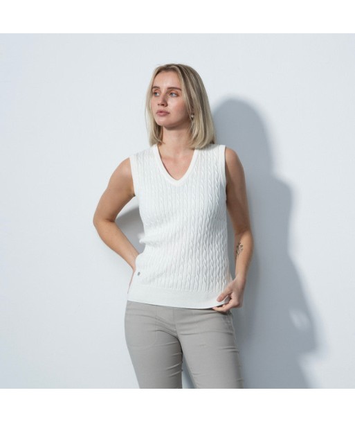 Daily Sports: Women's Madelene V-Neck Sweater Vest - White Paris Déstockage Promo