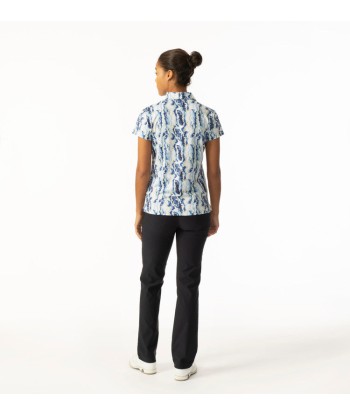 Daily Sports: Women's Marble Polo Shirt - Blue en ligne