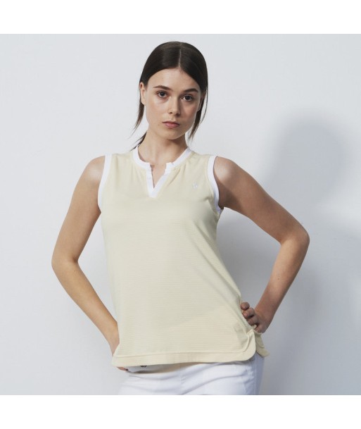 Daily Sports: Women's Massy Sleeveless Polo - Macaron Yellow Voir les baskets