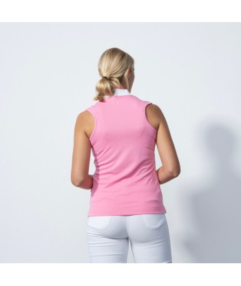 Daily Sports: Women's Menton Sleeveless Polo - Pink Yellow Profitez des Offres !