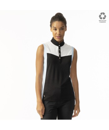 Daily Sports: Women's Mine Sleeveless Polo - Black commande en ligne