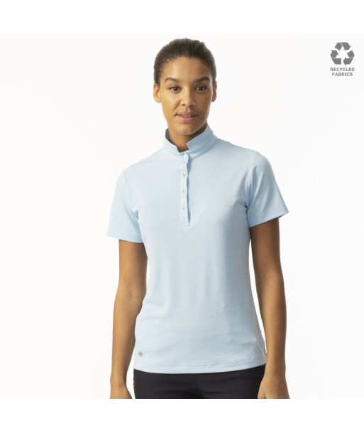 Daily Sports: Women's Nance Polo Shirt - Skylight Blue la colonne vertébrale