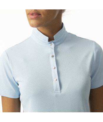 Daily Sports: Women's Nance Polo Shirt - Skylight Blue la colonne vertébrale