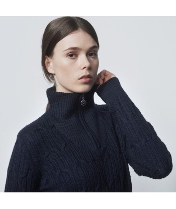 Daily Sports: Women's Olivet Cable Knit Pullover Lined - Navy s'inspire de l'anatomie humaine