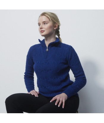 Daily Sports: Women's Olivet Cable Knit Pullover Lined - Spectrum Blue prix pour 