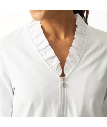 Daily Sports: Women's Patrice 3/4 Sleeve Polo - White Vous souhaitez 