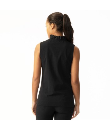 Daily Sports: Women's Patrice Sleeveless Polo - Black paiement sécurisé