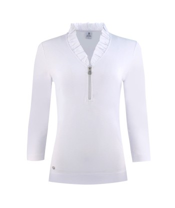 Daily Sports: Women's Patrice 3/4 Sleeve Polo - White Vous souhaitez 