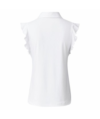 Daily Sports: Women's Peillon Sleeveless Polo - White JUSQU'A -70%! 