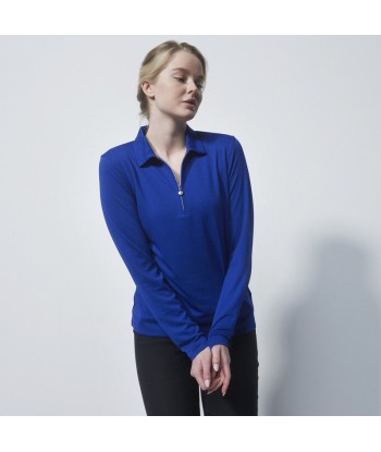 Daily Sports: Women's Peoria Long Sleeve Polo Shirt - Spectrum Blue les ctes