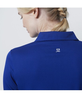 Daily Sports: Women's Peoria Long Sleeve Polo Shirt - Spectrum Blue les ctes