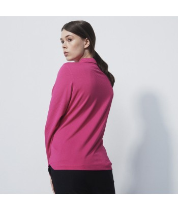 Daily Sports: Women's Peoria Long Sleeve Polo Shirt - Tulip Pink est présent 