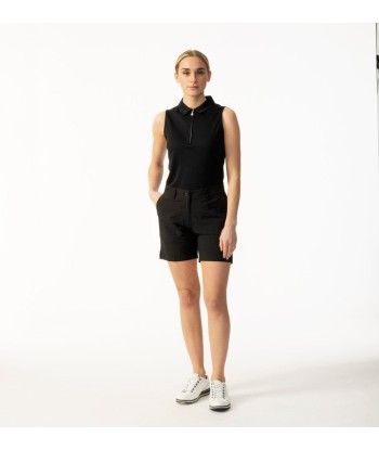 Daily Sports: Women's Peoria Sleeveless Polo - Black brillant des détails fins