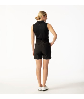 Daily Sports: Women's Peoria Sleeveless Polo - Black brillant des détails fins