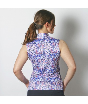 Daily Sports: Women's Ravenna Sleeveless Polo - Blue Flower prix