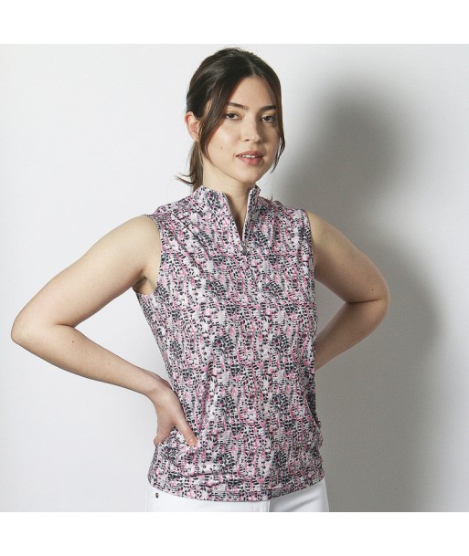 Daily Sports: Women's Ravenna Sleeveless Polo - Pink Animal en ligne