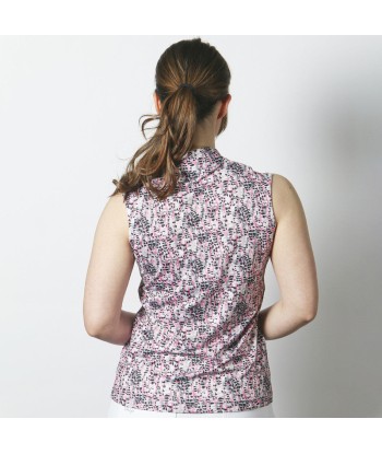 Daily Sports: Women's Ravenna Sleeveless Polo - Pink Animal en ligne