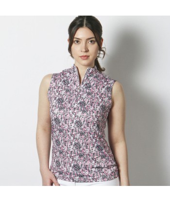 Daily Sports: Women's Ravenna Sleeveless Polo - Pink Animal en ligne