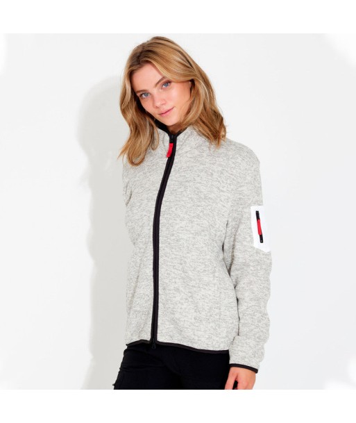 Daily Sports: Women's Sierre Knitted Fleece Jacket - Light Gray meilleur choix