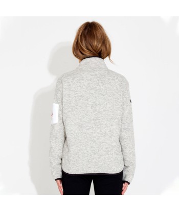 Daily Sports: Women's Sierre Knitted Fleece Jacket - Light Gray meilleur choix