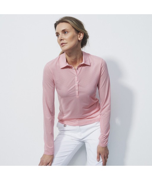 Daily Sports: Women's Terni Long Sleeve Polo Shirt - Coral est présent 