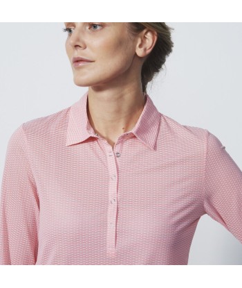 Daily Sports: Women's Terni Long Sleeve Polo Shirt - Coral est présent 