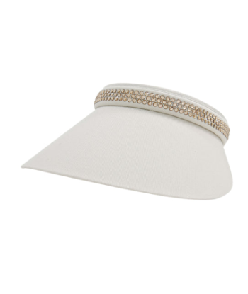 Dolly Mama Ladies Audrey Clip-On Crystal Visor acheter en ligne