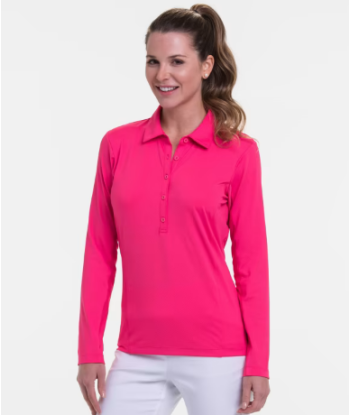 EP NY Golf: Women's Long Sleeve Extended Placket Polo - ns5106x solde