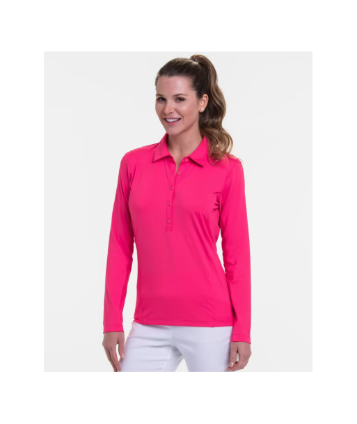 EP NY Golf: Women's Long Sleeve Extended Placket Polo - ns5106x solde