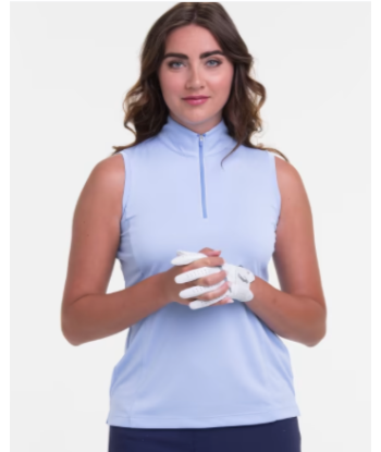 EP NY Golf: Women's Sleeveless Convertible Zip Mock Polo pour bénéficier 