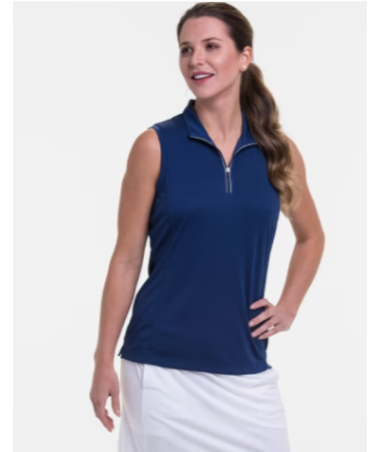 EP NY Golf: Women's Sleeveless Convertible Zip Mock Polo pour bénéficier 