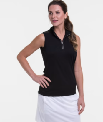 EP NY Golf: Women's Sleeveless Convertible Zip Mock Polo pour bénéficier 