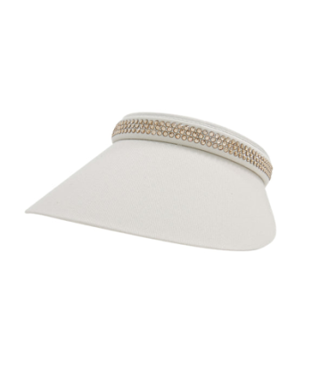 Dolly Mama Ladies Audrey Clip-On Crystal Visor acheter en ligne