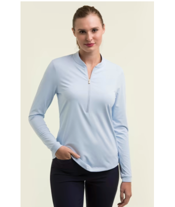 Fairway & Greene: Women's Cat Long Sleeve Zip Polo Paris Déstockage Promo