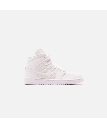 Nike WMNS Air Jordan 1 Mid Quilted - White / Black une grave pollution 