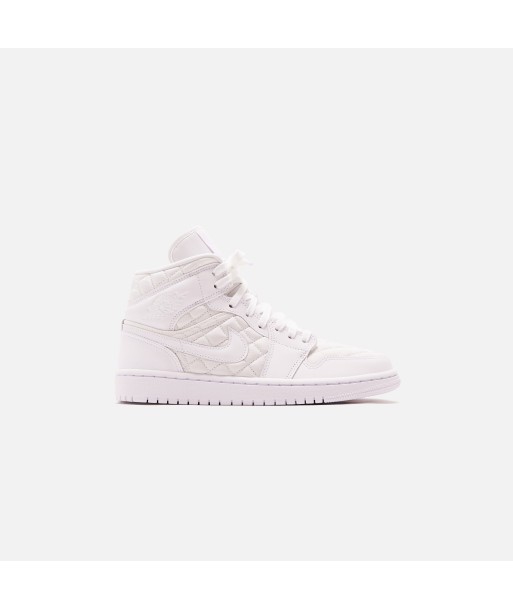 Nike WMNS Air Jordan 1 Mid Quilted - White / Black une grave pollution 