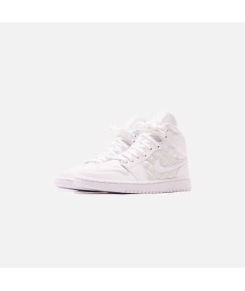 Nike WMNS Air Jordan 1 Mid Quilted - White / Black une grave pollution 