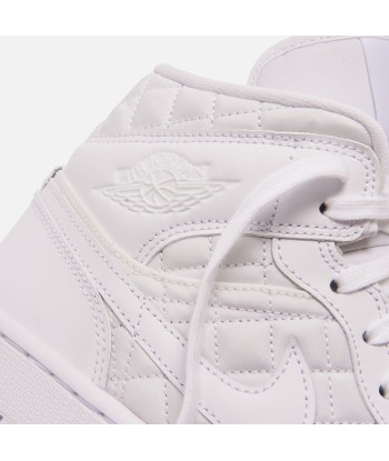 Nike WMNS Air Jordan 1 Mid Quilted - White / Black une grave pollution 