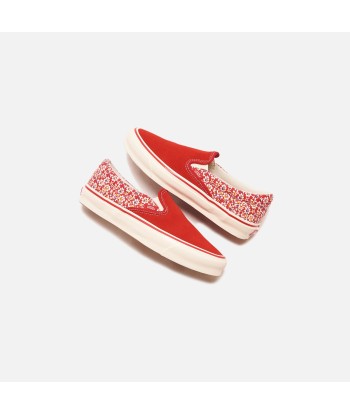 Vans U OG Classic Slip-On LX Micro Daisy - Racing Red de technologie