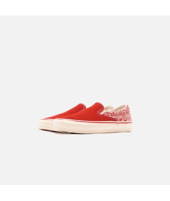 Vans U OG Classic Slip-On LX Micro Daisy - Racing Red de technologie