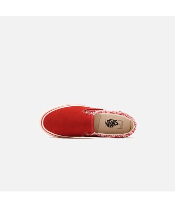 Vans U OG Classic Slip-On LX Micro Daisy - Racing Red de technologie