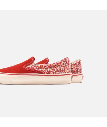 Vans U OG Classic Slip-On LX Micro Daisy - Racing Red de technologie